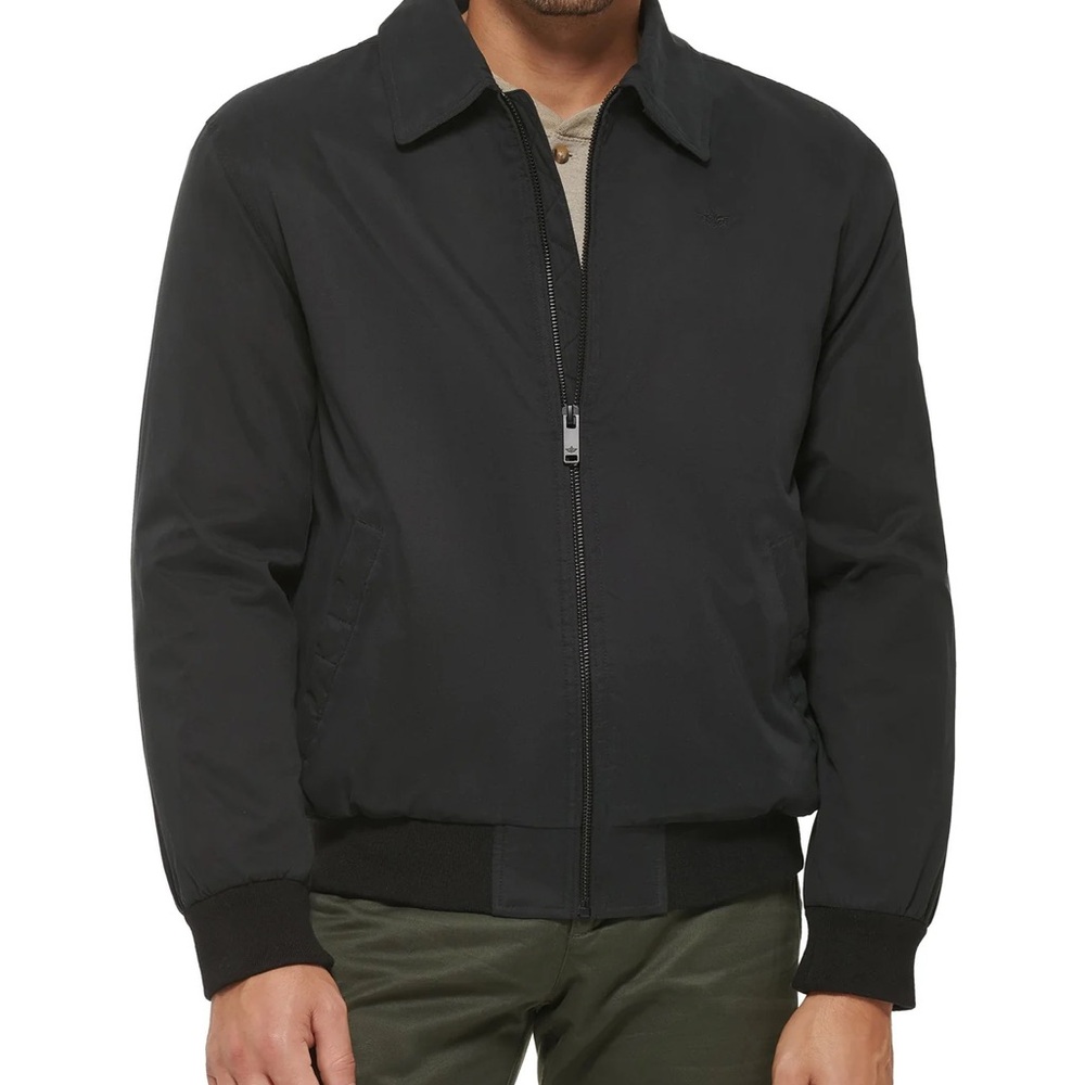 Microtwill Relaxed Laydown Collar Bomber